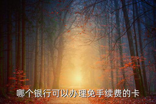 什么銀行的卡不用工本費，哪種銀行卡辦理時不需要工本費和年費