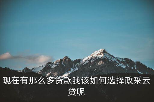 政采貸是什么意思，建設(shè)銀行政采云貸是什么