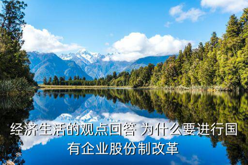 公司為什么要改股份制，為什么要對國有企業(yè)進行股份制改革