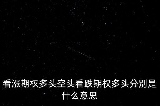 看跌期權(quán)是什么意思，看漲期權(quán)多頭空頭看跌期權(quán)多頭分別是什么意思