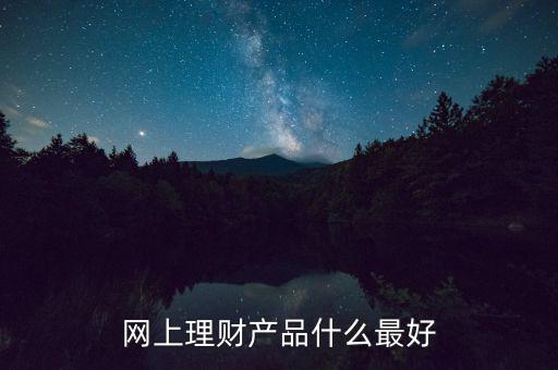 網上買什么理財產品好，網上理財產品什么最好