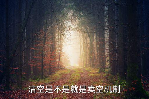 沽空機制是什么，什么是沽空沽空是什么意思
