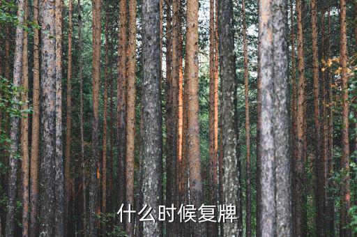 三特索道什么時(shí)候復(fù)牌，000560各位大神知道啥時(shí)候復(fù)牌