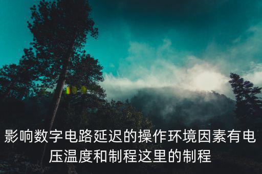 什么是電子制程，影響數(shù)字電路延遲的操作環(huán)境因素有電壓溫度和制程這里的制程