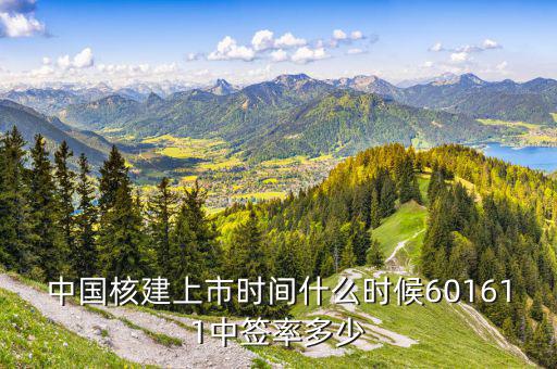 核建申購什么時(shí)候上市，中國核建上市時(shí)間什么時(shí)候601611中簽率多少