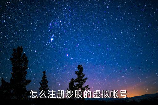 虛擬證券賬戶是什么，什么叫股票的虛擬賬戶
