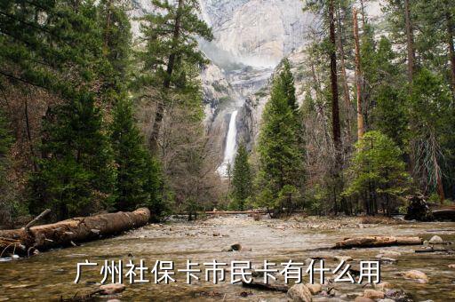 廣州市社會保障市民卡有什么用，社會保障市民卡有什么用