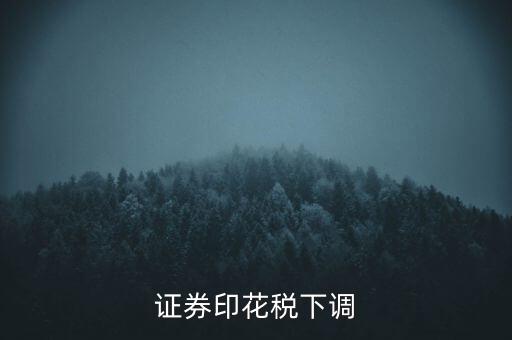 證券印花稅什么時候調整，印花稅何時調減