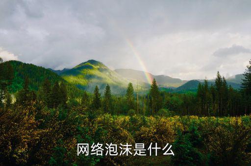 什么是網(wǎng)絡(luò)泡沫化，網(wǎng)絡(luò)泡沫是什么