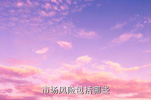 市場風險屬于什么風險，市場風險包括哪些