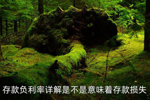 負利率也沒什么可怕，負利率是什么意思會有什么影響