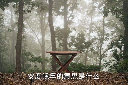 安度晚年是什么意思，安度晚年這個成語的意思是什么D