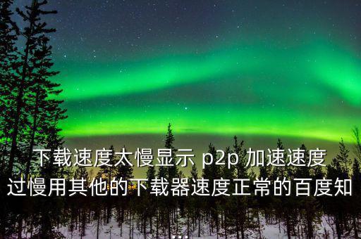 p2p怎么加速,學(xué)?；蛲瑢W(xué)用p2p終結(jié)者來(lái)網(wǎng)速應(yīng)該是這樣的