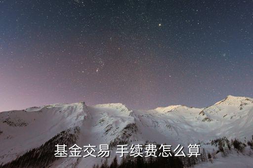 買賣基金手續(xù)費(fèi)怎么算,基金申購費(fèi)用每日計提