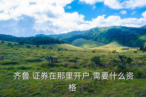  齊魯 證券在那里開(kāi)戶(hù),需要什么資格