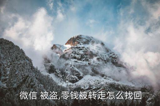  微信 被盜,零錢(qián)被轉(zhuǎn)走怎么找回
