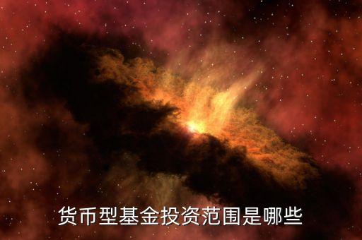 貨幣基金主要投資什么，貨幣型基金投資范圍是哪些