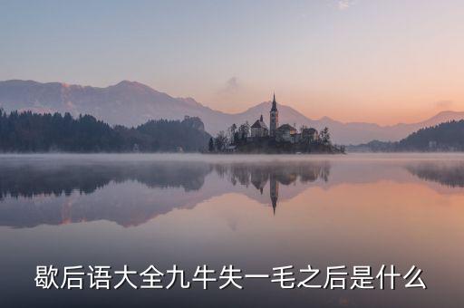 九牛失一毛的下預(yù)示什么，九牛失一毛