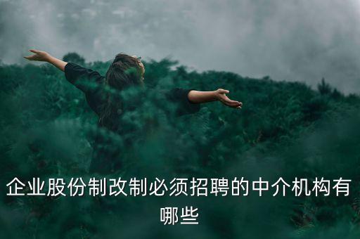 什么樣的重組需要中介選聘，企業(yè)股份制改制必須招聘的中介機(jī)構(gòu)有哪些