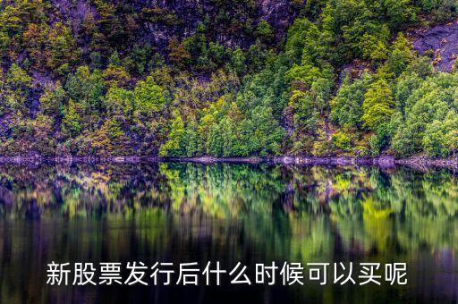 上市股票什么時(shí)候買，股票什么時(shí)候買