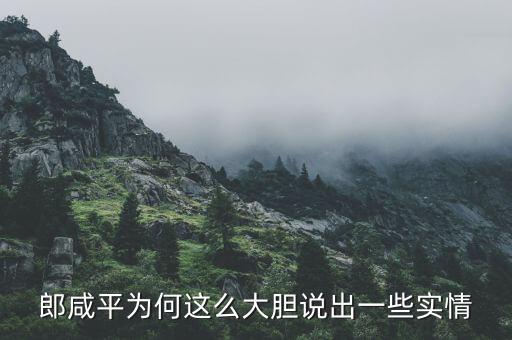 我為什么要回應(yīng)郎咸平，郎咸平為何這么大膽說出一些實情