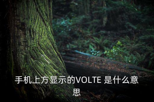 手機volte是什么意思，手機上方顯示的VOLTE 是什么意思
