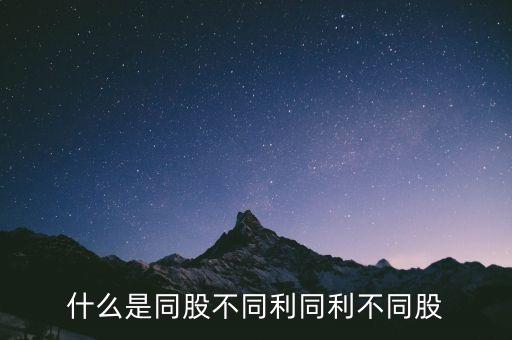 同利b是什么股票，b 股什么股票