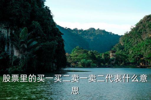 股票的買一買二什么意思，股票中的買一買二賣一賣二是什么意思