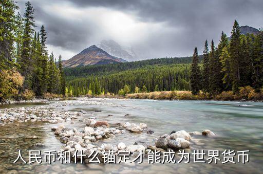 人民幣以什么為錨，人民幣和什么錨定才能成為世界貨幣