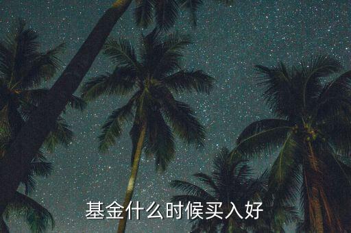 基金什么時(shí)候買(mǎi)入好