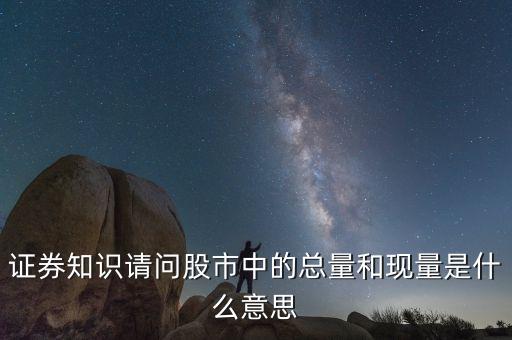 股票中總量是什么意思，股票總量是什么意思