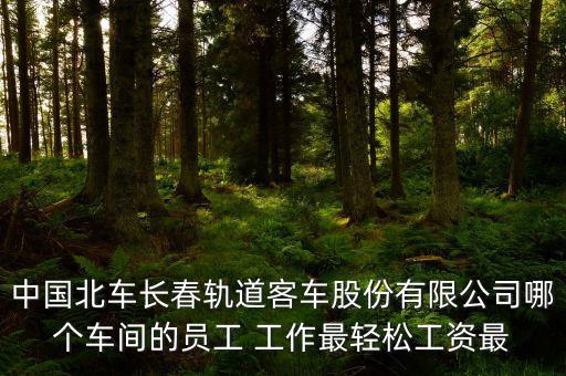 長(zhǎng)春北車轉(zhuǎn)向架都有什么車間，中國(guó)北車長(zhǎng)春軌道客車股份有限公司哪個(gè)車間的員工 工作最輕松工資最