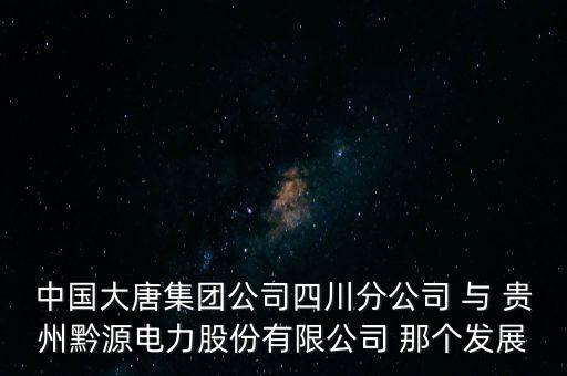 黔源電力是做什么的，想知道 安順市 普定黔源電站 在哪
