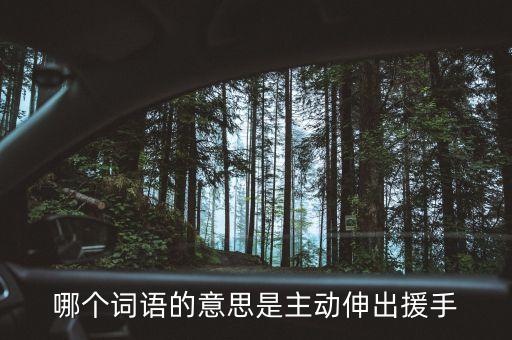 施以援手什么意思，意思是在他最需要幫助的時(shí)候伸出援手的成語(yǔ)是什么