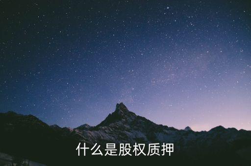 什么是股權(quán)質(zhì)押反擔保，什么是股權(quán)質(zhì)押