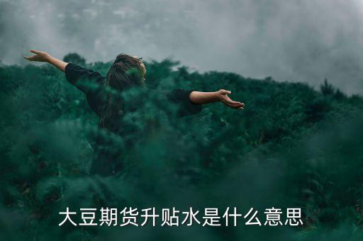 大豆升貼水是什么意思，大豆期貨升貼水是什么意思