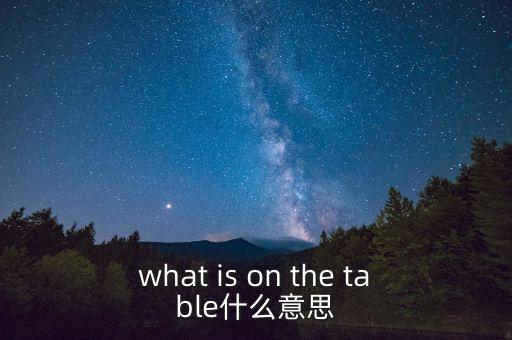 什么是中美bit談判，what is on the table什么意思