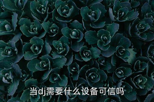做dj需要投資什么設(shè)備，做DJ需要什么設(shè)備