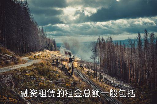 融資租賃的租金包括什么，融資租賃的租金總額一般包括