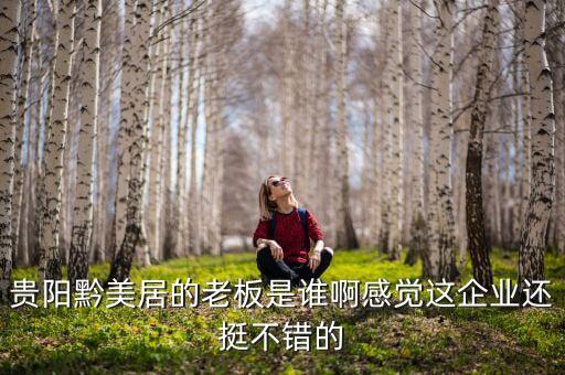 貴州正大黔源老板叫什么名字，貴陽(yáng)黔美居的老板是誰(shuí)啊感覺這企業(yè)還挺不錯(cuò)的