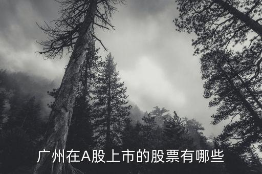 廣州絡(luò)溪有什么股市，廣州在A股上市的股票有哪些