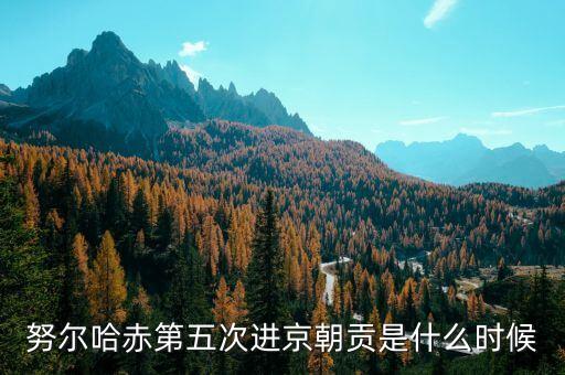 黃金1601是什么意思，努爾哈赤第五次進(jìn)京朝貢是什么時(shí)候