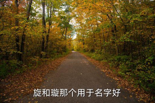 和璇有什么不同，旋和璇那個用于名字好