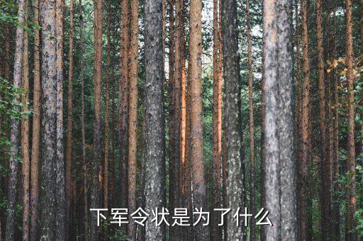 軍令狀目的是什么，下軍令狀是為了什么