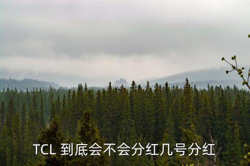tcl什么時(shí)候分紅，TCL 到底會不會分紅幾號分紅