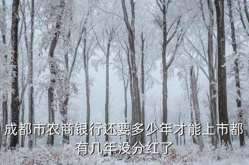 成都銀行什么時候上市，成都銀行能上市嗎