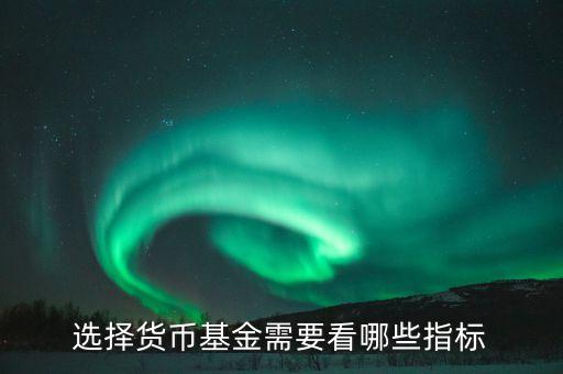 買貨幣基金看什么指標(biāo)，怎樣選擇貨幣基金看哪些指標(biāo)比較好