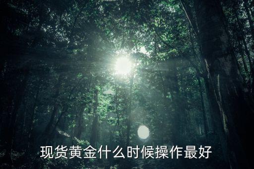 黃金現(xiàn)貨什么時候操作，現(xiàn)貨黃金什么時候操作最好