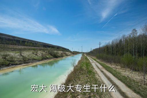 宏大 爆破大專(zhuān)生干什么