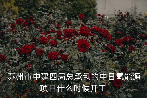 蘇州市中建四局總承包的中日氫能源項(xiàng)目什么時(shí)候開(kāi)工